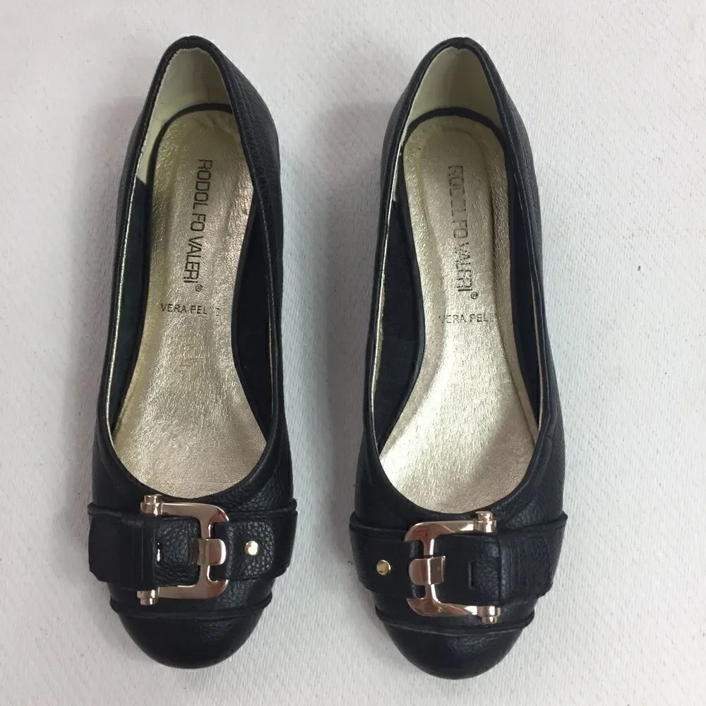 🌹Rodol Fo Valeri Vera Pelle Shoes Flats Ballets size 6 US